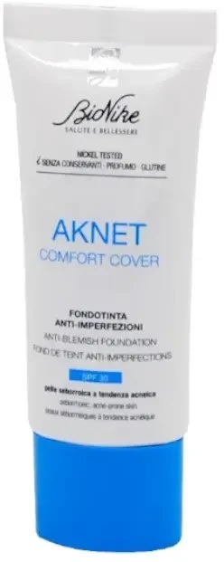 BioNike Comfort Cover Matte & Covering Liquid Foundation 102 Sable SPF 30, 30 ml