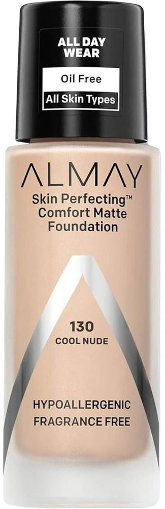 „Almay Skin Perfect Comfort“ skystas makiažo pagrindas, 130 Cool Nude, 30 ml