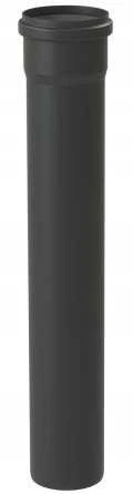 Almeva STARR Vamzdis su lizdu DN80 2m UV stabilus juodas
