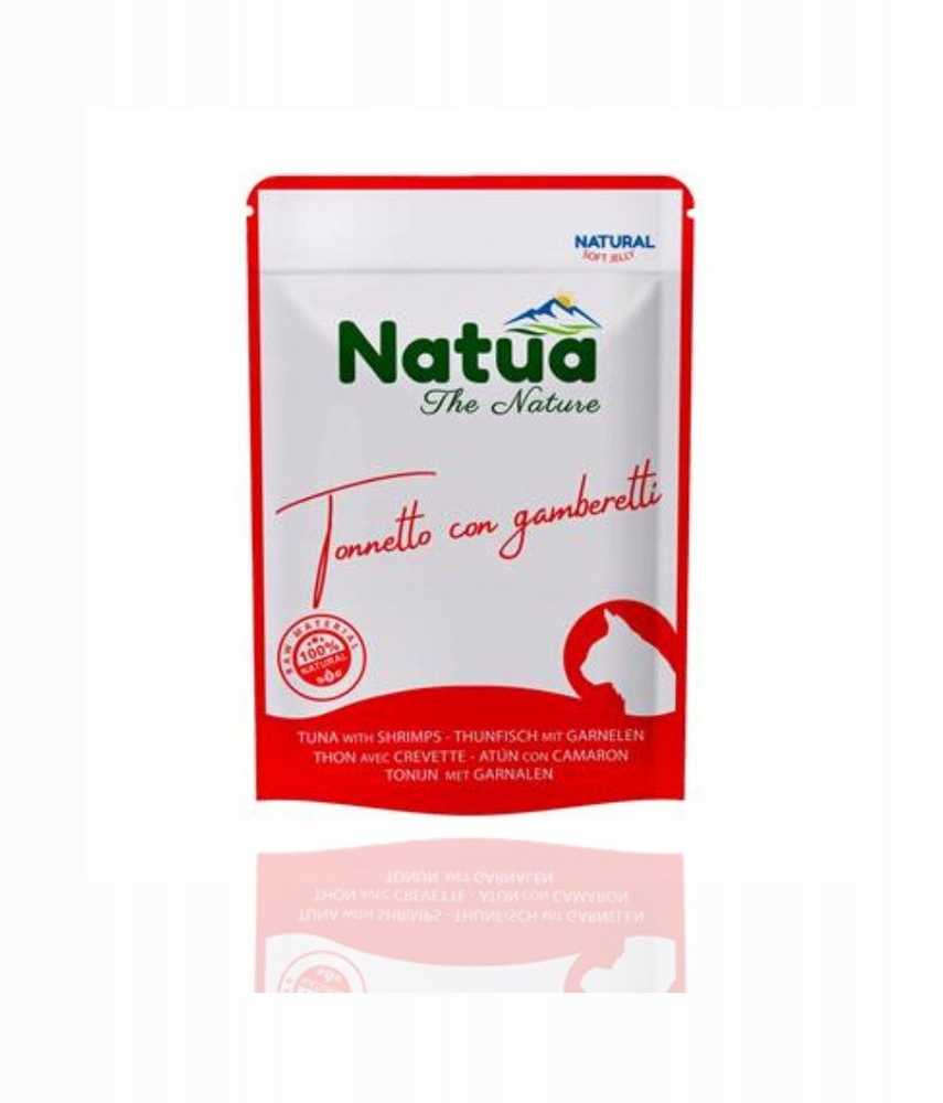 Almo Nature Natua šlapias kačių maistas tuno krevetės 70g