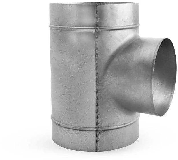 Ventiliatorius Ortakių trišakis ALNOR TPCL-100-100, su tarpine, 90°
