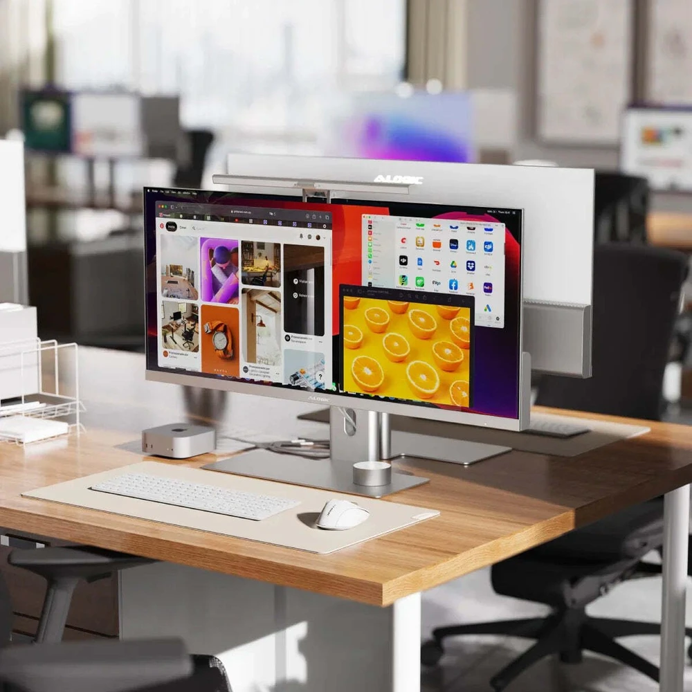 Monitorius „Alogic EDGE“ 40 colių itin plataus profilio WQHD LCD ekranas su 65 W PD dvigubu raiška