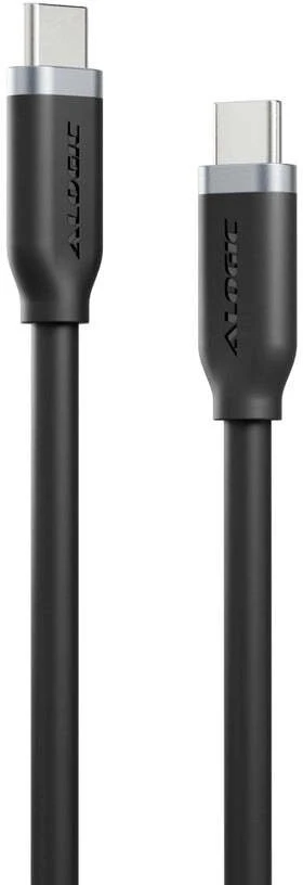 Kabelis USB Alogic Elements Silikonowy USB C 5 A/240 W 2 m Juodas (ELSI5U2CCBK2)