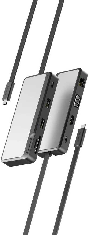 HUB USB Alogic FUSION PRO TOUR USB-C 8-IN-1