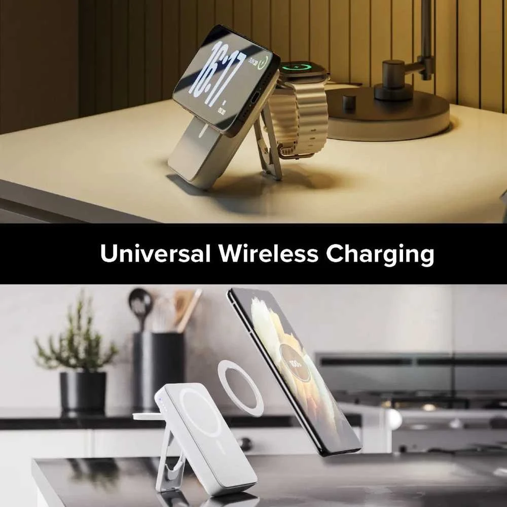 „Alogic Lift 4-in-1“ belaidis įkroviklis, 10000 mAh, su „MagSafe“