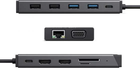Alogic MV2 stotelė su HDMI, VGA ir USB jungtimis