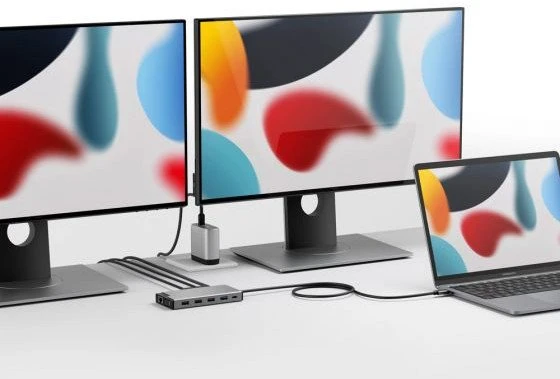 Šakotuvas Alogic 12 viename USB-C PD DV3 trijų ekranų prijungimo stotelė