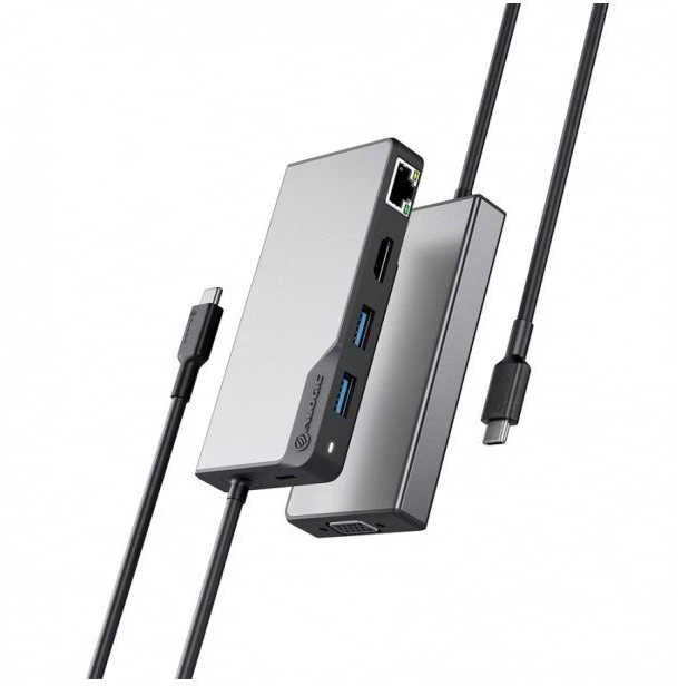 USB šakotuvas Alogic ALOGIC USB-C Fusion MAX 6 viename (UCFUPRGVV2SGR)
