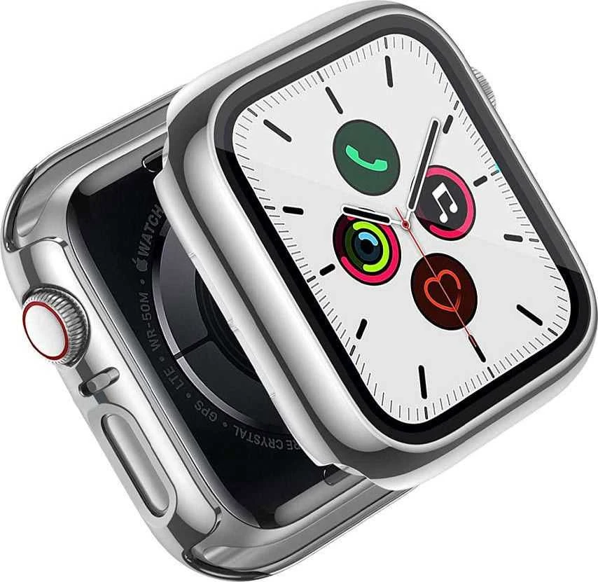 Alogy 2in1 dėklo dangtelis su stiklu Apple Watch 4/5/6 / SE 40mm