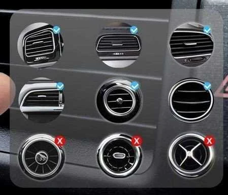 Alogy Laikiklis Automobilinis Tvirtinimas Automobiliui Ant Oro Grobelių Telefonui Išmaniajam / T7