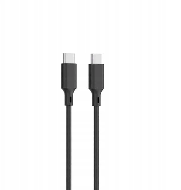 Setty USB-A + USB-C PD/QC 30W sieninis įkroviklis juodas + USB-C laidas 1m RLSK-AC-01 juodas