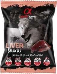 Alpha Spirit SNACKS DOG skanėstai šunims su kepenėlėmis 50g