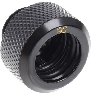 Alphacool Eiszapfen 13 mm kieto vamzdžio suspaudimo jungtis G1/4, 6 paketų – juodas