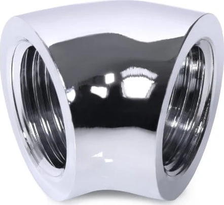 „Alphacool“ 45 laipsnių G1/4 colio lizdas į G1/4 colio lizdą, chromuotas