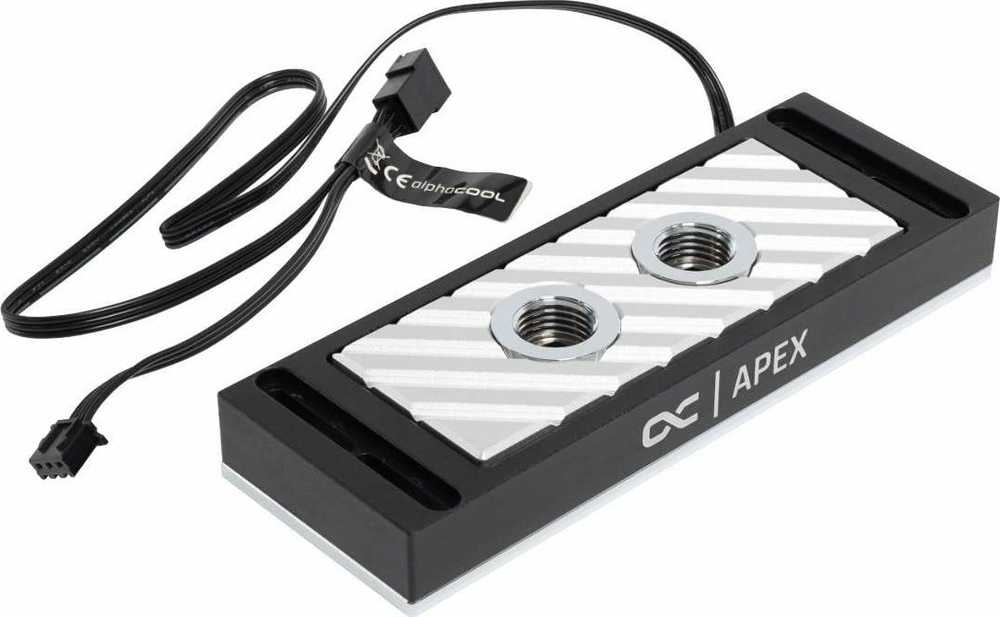 Alphacool Apex RAM X4 Vanduo Cooler - sidabrinė