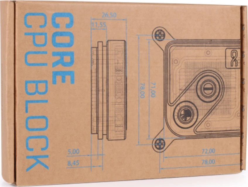 Alphacool Core 1 CPU Cooler – Juodas