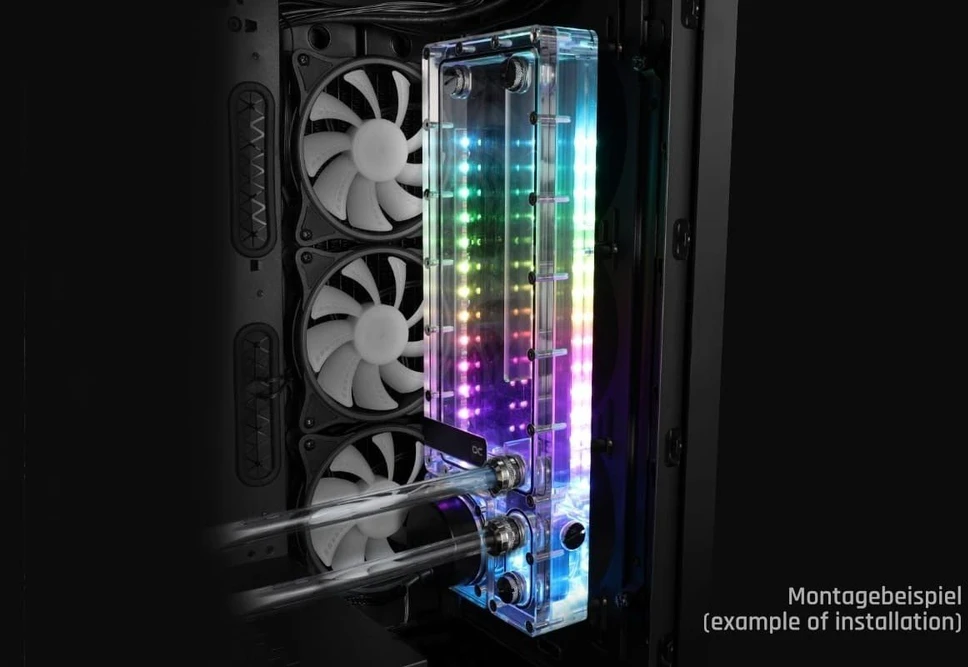 „Alphacool“ „Alphacool Core Flat Reservoir 240“ su VPP pompa – dešinysis