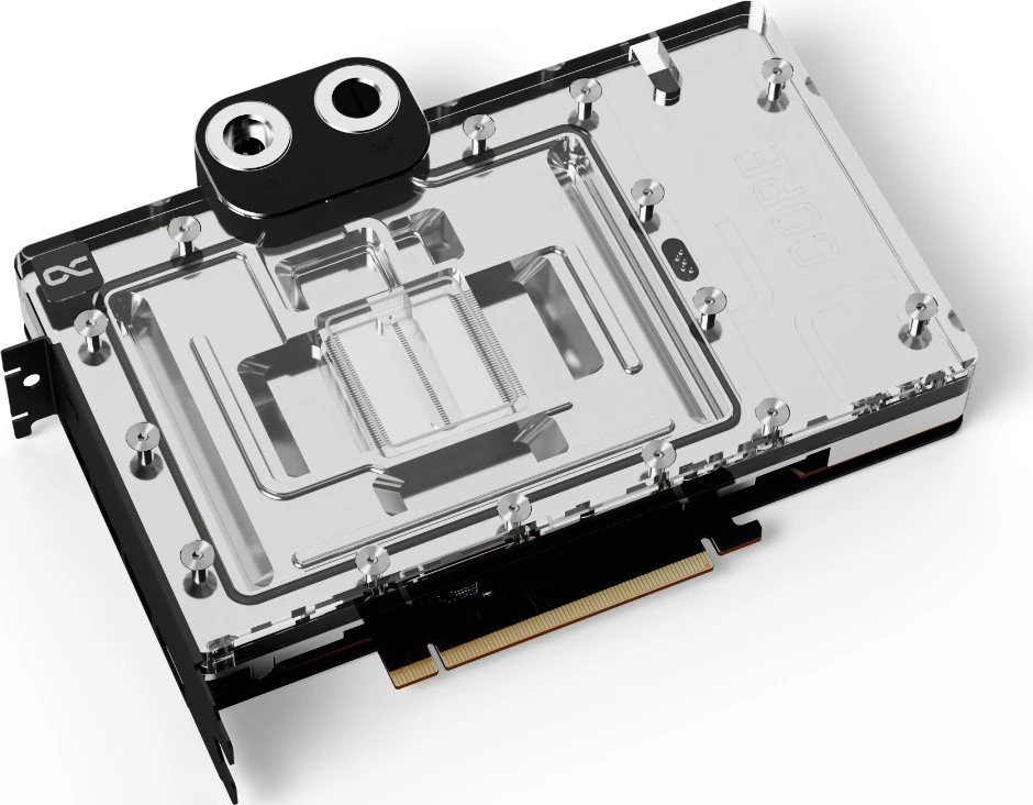 Alphacool Alphacool Core RTX 4090 FE su galine plokšte – akrilas + nikelis