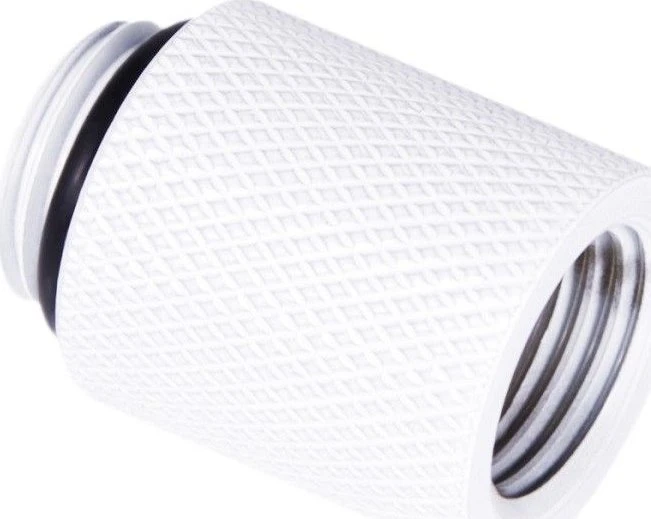 Alphacool Eiszapfen ilgintuvas 20 mm G1/4 moteriškas iki G1/4 vyriškas – baltas
