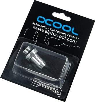 „Alphacool HF“ tiesus jungtis, G1/4 colio vidinis sriegis, 10 mm vidinis skersmuo – chromuotas