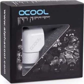 Alphacool Eiszapfen L pasukama jungtis G1/4 Moteris į G1/4 Moteris – Baltas