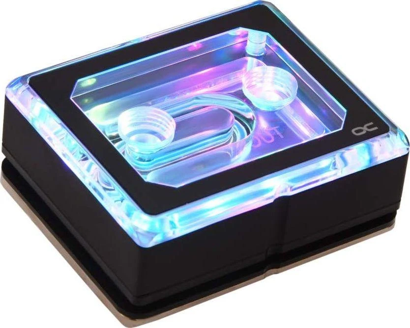 Alphacool Eisblock XPX Aurora Pro CPU – Acrylic Juodas Digital RGB