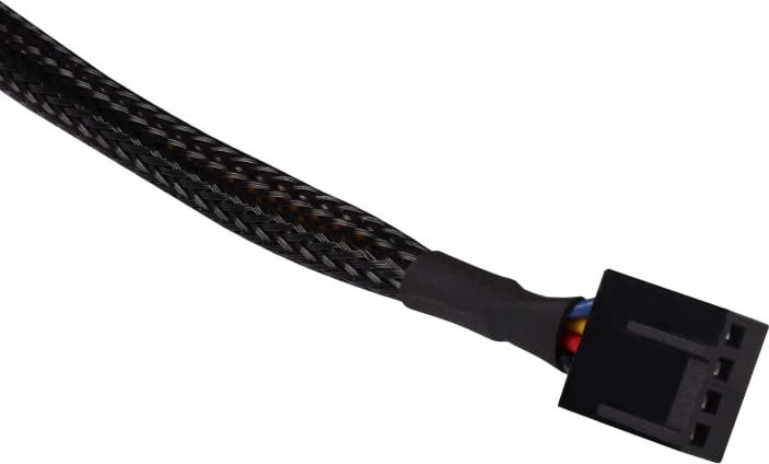 Alphacool fan cable 4-pin to 4-pin extension 30cm – juodas