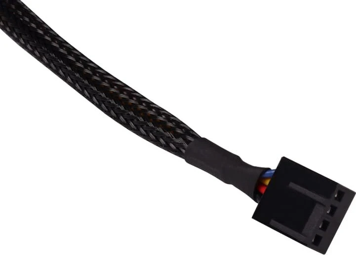 Alphacool fan cable 4-pin to 4-pin extension 60cm – juodas