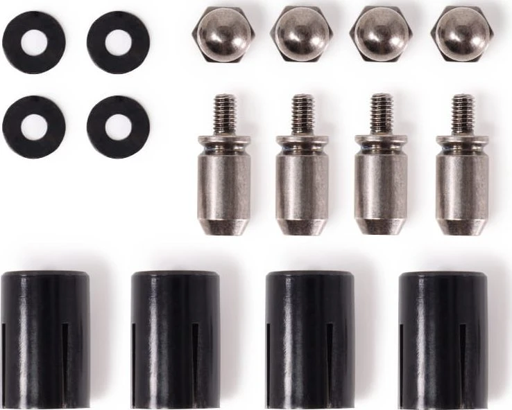 „Alphacool Core“ įstumiamo tvirtinimo antgaliai, 17 mm M3/M4/UNC 6-32, 4 vnt. pakuotėje