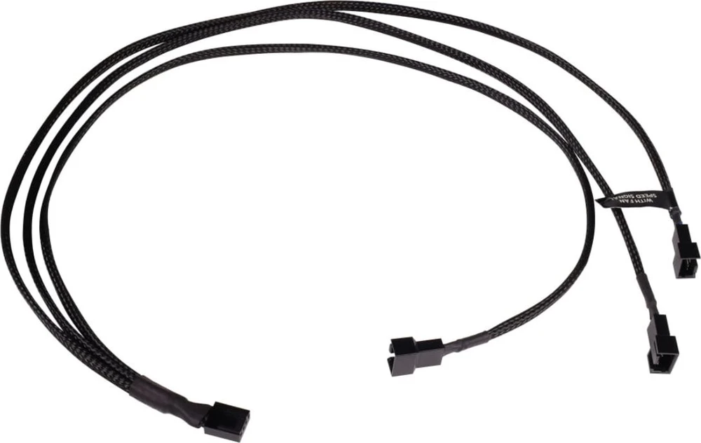 Alphacool Y-Splitter 4-pin to 3x 4-pin PWM 60cm – juodas