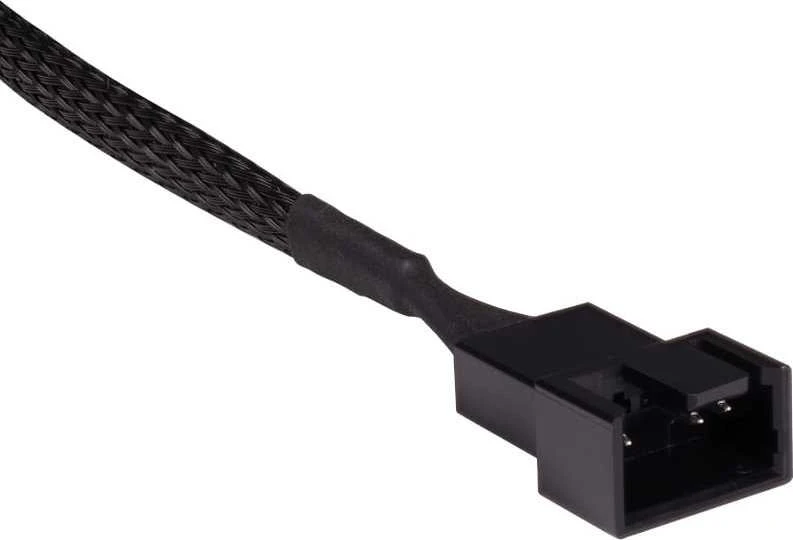 „Alphacool“ Y skirstytuvas, 4 kontaktų į 4 x 4 kontaktų PWM, 60 cm, juodas