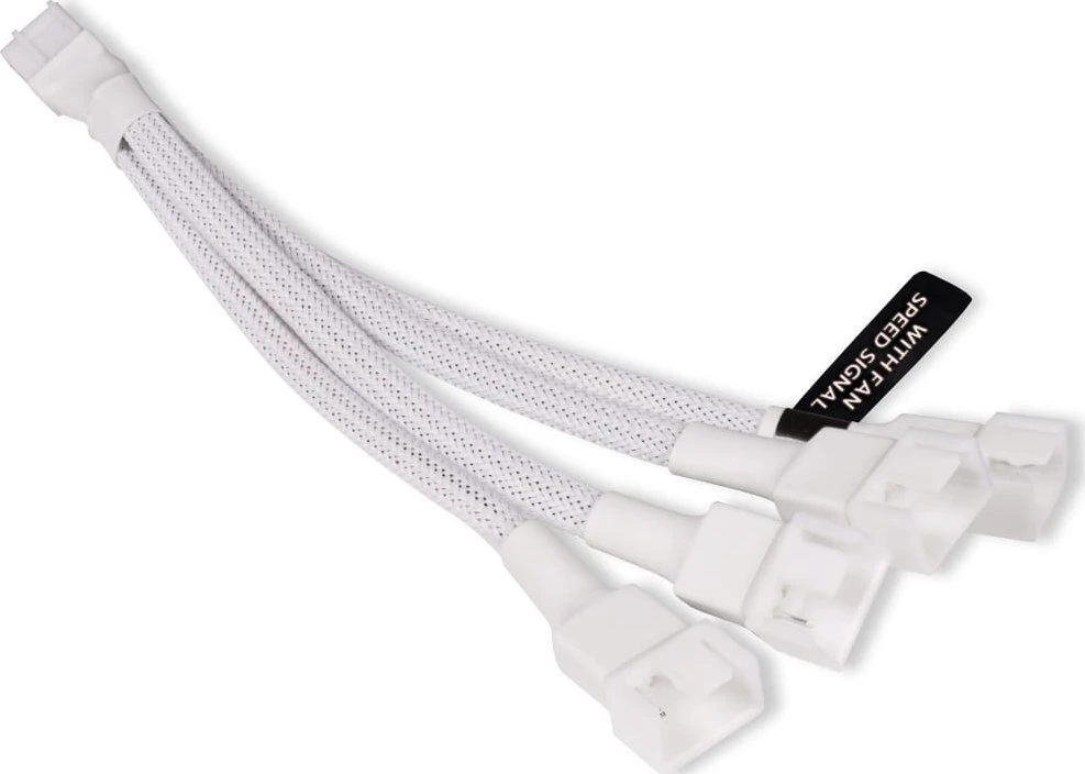 Baltas 4-pin PWM ventiliatoriaus skirstytuvas