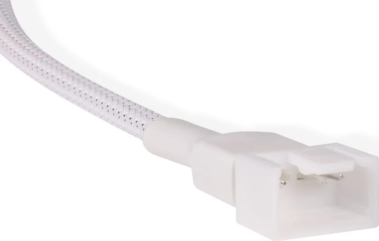 „Alphacool“ Y skirstytuvas, 4 kontaktų į 3 x 4 kontaktų PWM, 30 cm, baltas