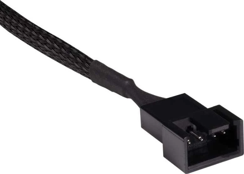 „Alphacool“ Y skirstytuvas, 4 kontaktų į 4 x 4 kontaktų PWM, 60 cm, juodas