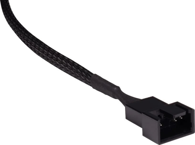 „Alphacool“ Y skirstytuvas, 4 kontaktų į 2 x 4 kontaktų PWM, 15 cm, juodas