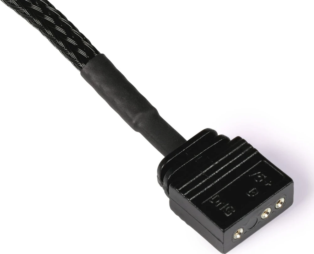 Alphacool Alphacool Y-Splitter aRGB 3 kontaktų iki 2x 3 kontaktų 30 cm - juodas