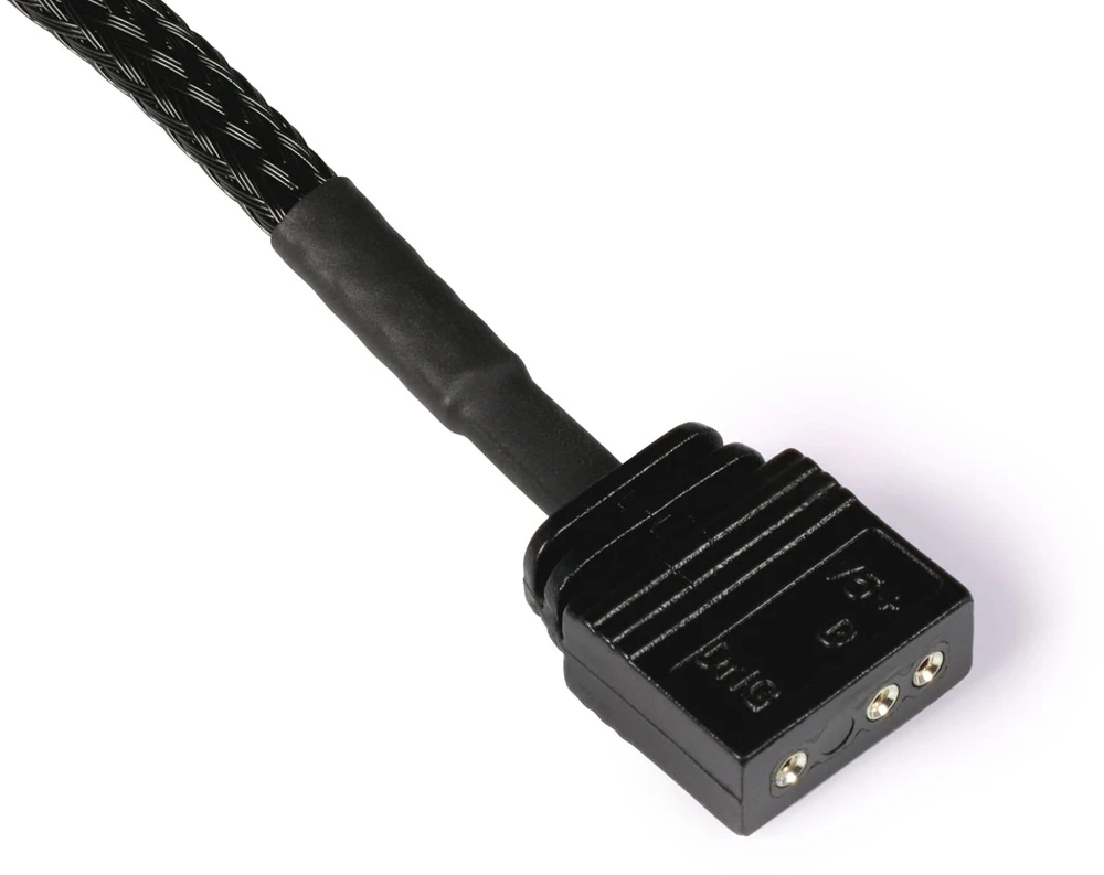 „Alphacool“ Y skirstytuvas, aRGB 3 kontaktų į 2 x 3 kontaktų, 60 cm, juodas