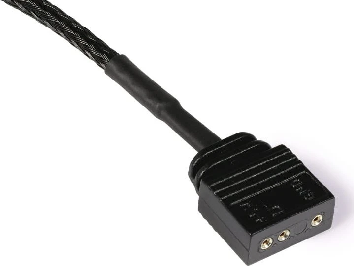 Alphacool Alphacool Y-Splitter aRGB 3 kontaktų iki 2x 3 kontaktų 30 cm - juodas