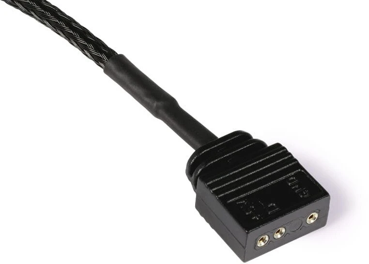 „Alphacool“ Y skirstytuvas, aRGB 3 kontaktų į 2 x 3 kontaktų, 60 cm, juodas