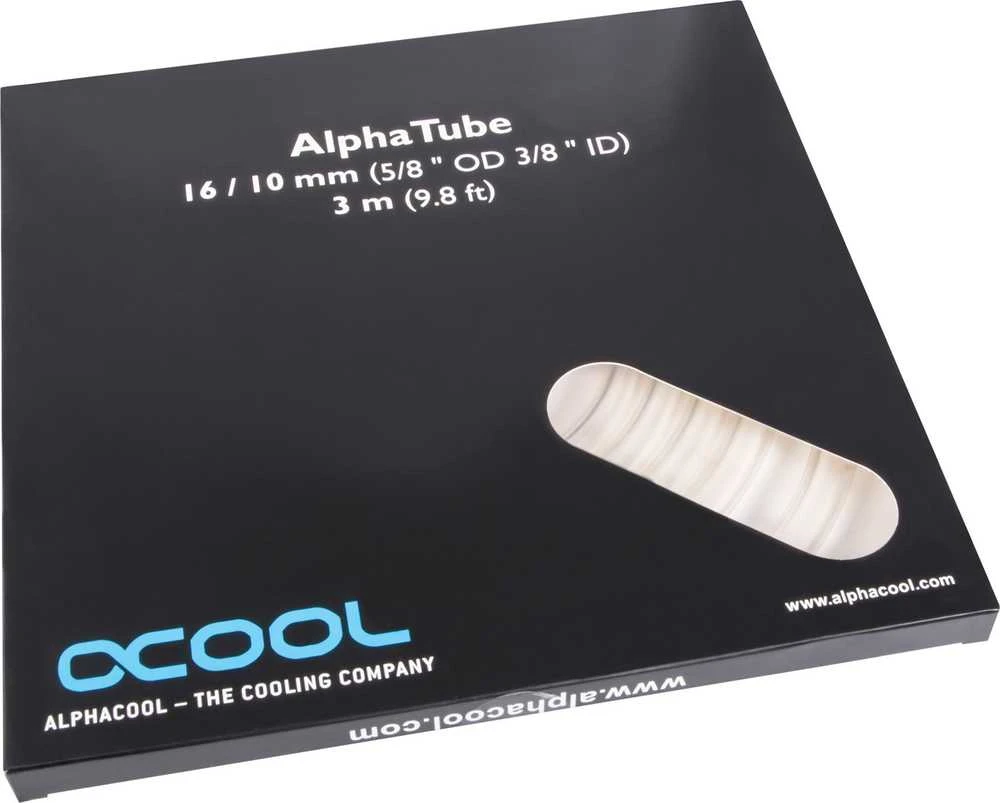 „Alphacool AlphaTube Schlauch HF 16/10mm“ itin skaidrus 3 m