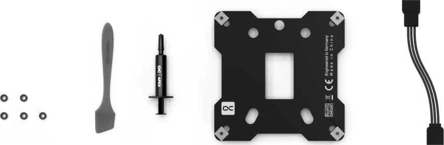 Alphacool Apex 1 CPU cooler, LGA 1700/1851 socket, ARGB – juodas