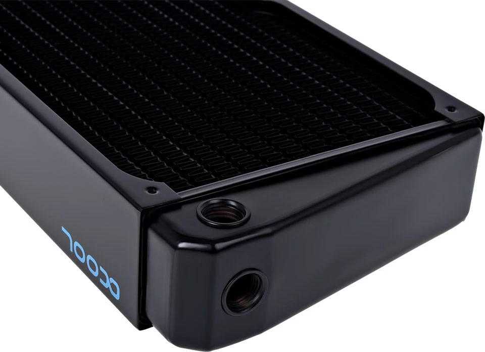„Alphacool NexXxoS XT45“ varinis „X-Flow“ radiatorius – 420 mm, juodos spalvos