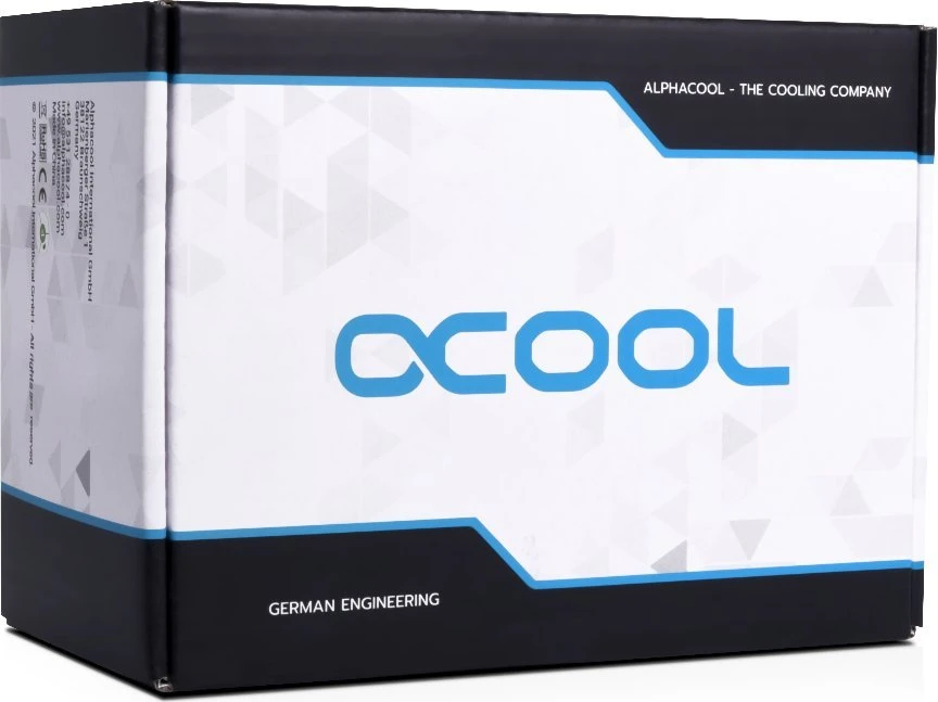 Alphacool Core 100 Aurora ARGB rezervuaras, akrilas - juodas