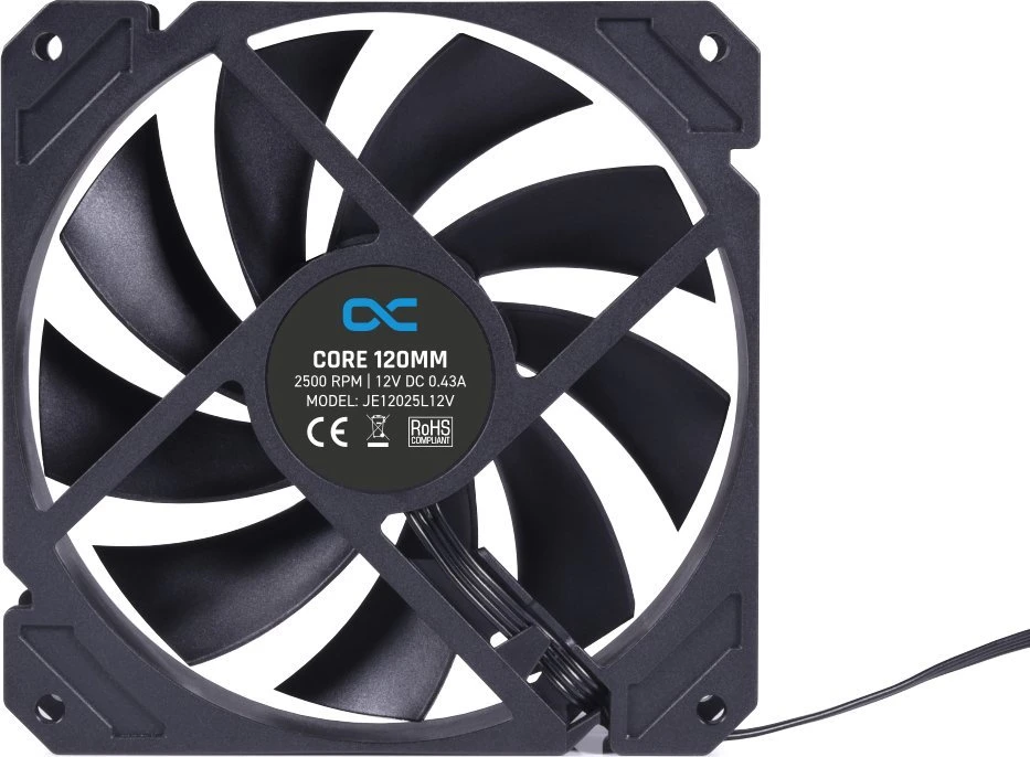 Alphacool Core PWM-korpuso ventiliatorius 2.500 U/min – 120 mm – juodos spalvos