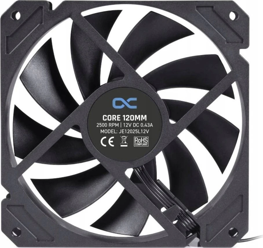 Alphacool Core PWM-korpuso ventiliatorius 2.500 U/min – 120 mm – juodos spalvos