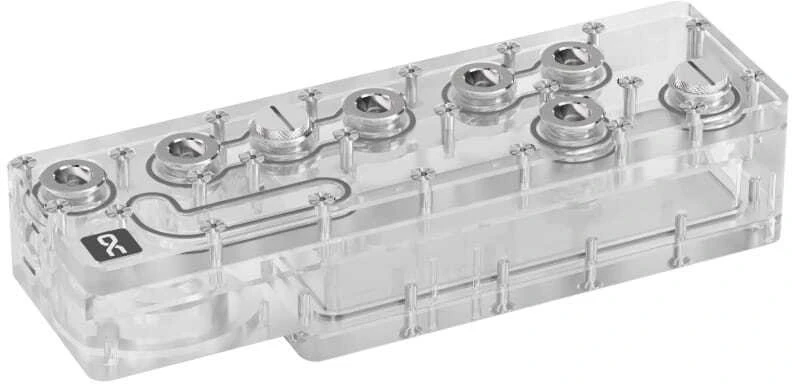 „Alphacool Core Distroplate 240 XS D5/DDC“, ARGB, akrilas