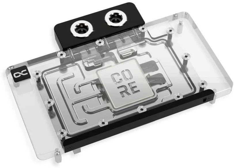Alphacool Core GeForce RTX 5080 EPIC-X vandens blokas, galinė plokštė - akrilinė, juoda