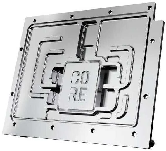 „Alphacool Core GeForce RTX 5080 Gaming Trio GPU Vanduo Block“, ARGB, su galine plokšte · akrilas