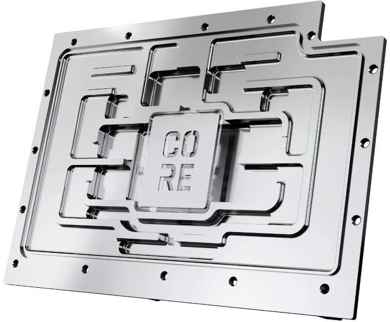 „Alphacool Core GeForce RTX 5090 SUPRIM / Vanguard / GAMING“, ARGB, su galine plokšte · akrilas
