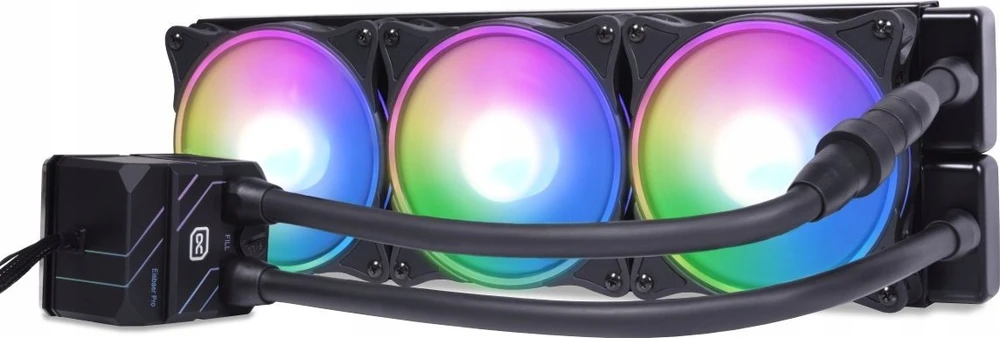 „Alphacool 13074“ kompiuterio aušinimo sistema, procesorius, viskas viename skysčio aušintuvas, 12 cm, Juodas, 1 vnt.
